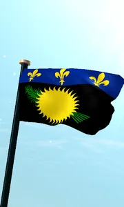 Guadeloupe Flag 3D Wallpaper screenshot 0