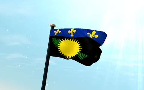 Guadeloupe Flag 3D Wallpaper screenshot 10