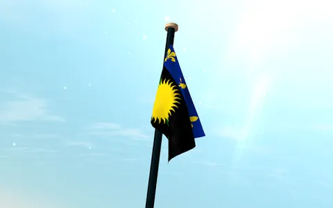 Guadeloupe Flag 3D Wallpaper screenshot 12