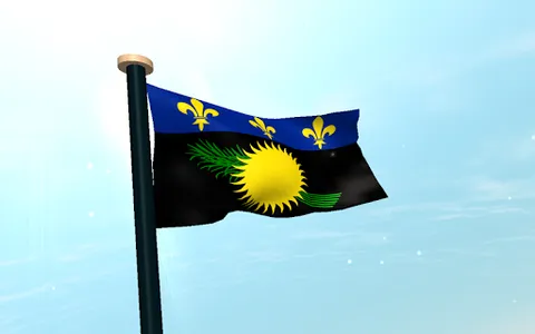 Guadeloupe Flag 3D Wallpaper screenshot 13