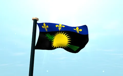 Guadeloupe Flag 3D Wallpaper screenshot 14