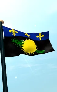 Guadeloupe Flag 3D Wallpaper screenshot 8