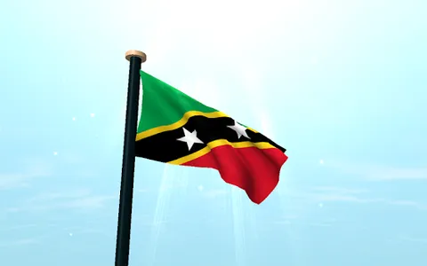 Saint Kitts and Nevis Flag 3D screenshot 11