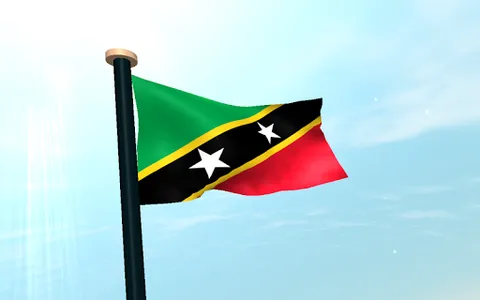 Saint Kitts and Nevis Flag 3D screenshot 13
