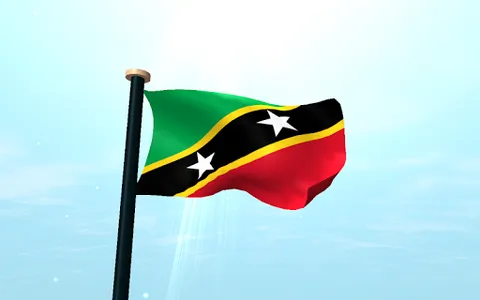 Saint Kitts and Nevis Flag 3D screenshot 14