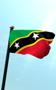 Saint Kitts and Nevis Flag 3D screenshot 5