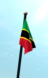 Saint Kitts and Nevis Flag 3D screenshot 7