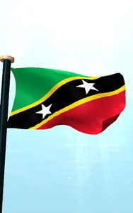 Saint Kitts and Nevis Flag 3D screenshot 9