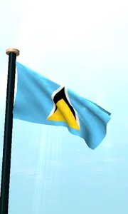 Saint Lucia Flag 3D Free screenshot 1