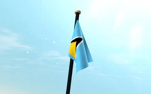 Saint Lucia Flag 3D Free screenshot 12