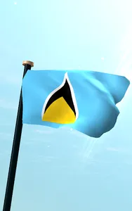 Saint Lucia Flag 3D Free screenshot 5