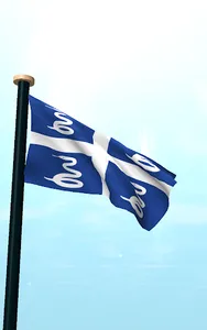 Martinique Flag 3D Wallpaper screenshot 6