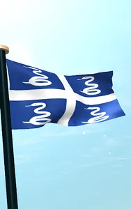 Martinique Flag 3D Wallpaper screenshot 8