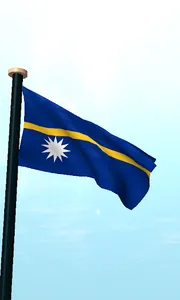 Nauru Flag 3D Live Wallpaper screenshot 1