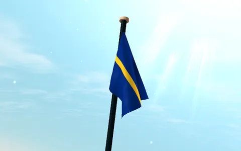 Nauru Flag 3D Live Wallpaper screenshot 12