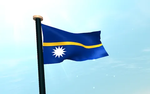 Nauru Flag 3D Live Wallpaper screenshot 13