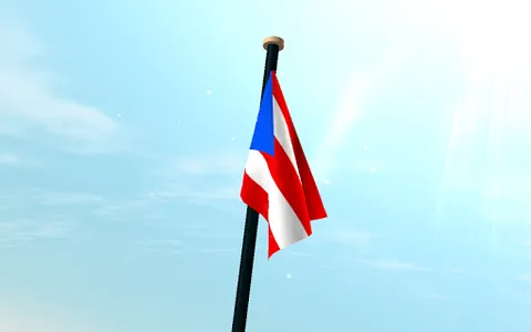 Puerto Rico Flag 3D Free screenshot 12