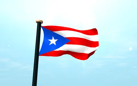 Puerto Rico Flag 3D Free screenshot 14