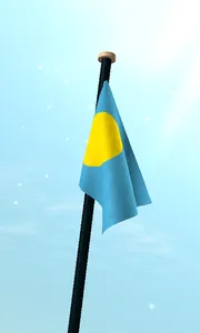 Palau Flag 3D Free Wallpaper screenshot 2