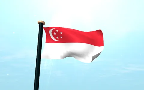 Singapore Flag 3D Wallpaper screenshot 14