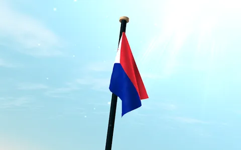 Sint Maarten Flag 3D Wallpaper screenshot 12