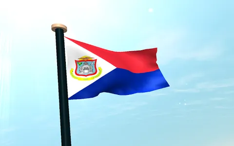 Sint Maarten Flag 3D Wallpaper screenshot 13