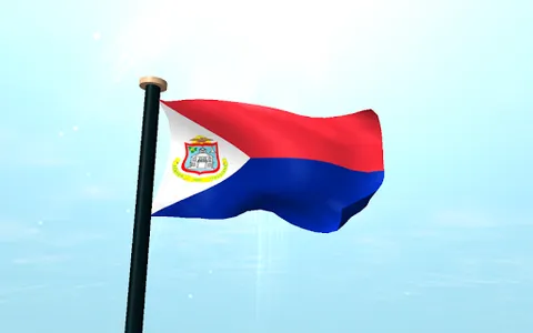 Sint Maarten Flag 3D Wallpaper screenshot 14
