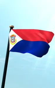 Sint Maarten Flag 3D Wallpaper screenshot 5