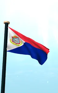 Sint Maarten Flag 3D Wallpaper screenshot 6