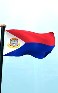 Sint Maarten Flag 3D Wallpaper screenshot 9