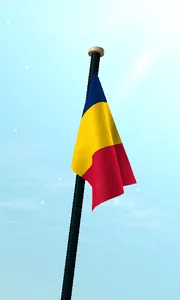 Chad Flag 3D Live Wallpaper screenshot 2