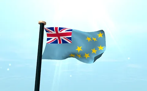 Tuvalu Flag 3D Live Wallpaper screenshot 14