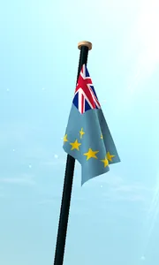 Tuvalu Flag 3D Live Wallpaper screenshot 2