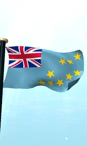 Tuvalu Flag 3D Live Wallpaper screenshot 4