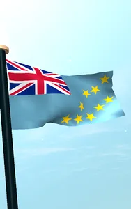 Tuvalu Flag 3D Live Wallpaper screenshot 8