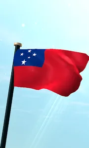 Samoa Flag 3D Free Wallpaper screenshot 0
