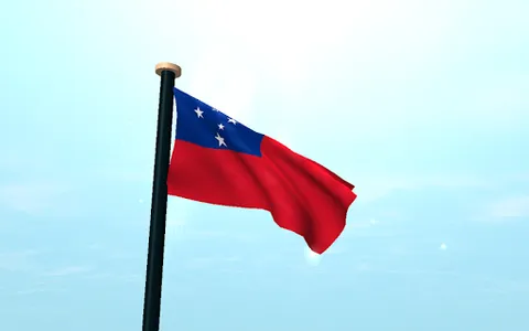 Samoa Flag 3D Free Wallpaper screenshot 11