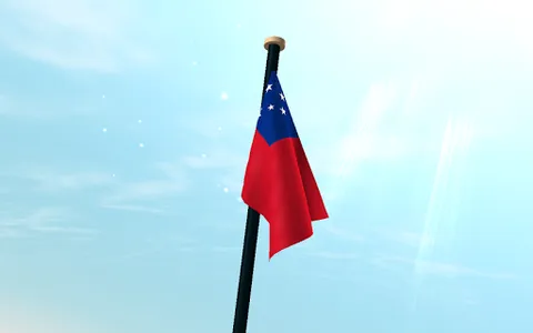Samoa Flag 3D Free Wallpaper screenshot 12