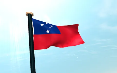 Samoa Flag 3D Free Wallpaper screenshot 13