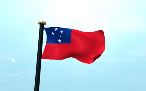 Samoa Flag 3D Free Wallpaper screenshot 14