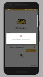 SBAS Admin App screenshot 1