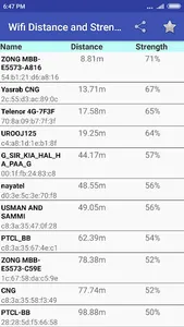 Wifi Distance Signal Strength screenshot 0