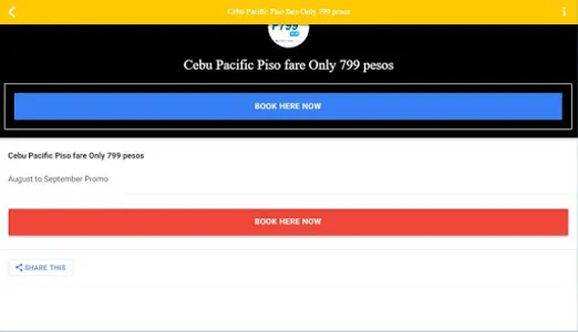Piso Fare App for CebuPac screenshot 10