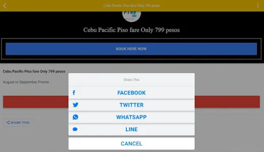 Piso Fare App for CebuPac screenshot 11