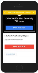 Piso Fare App for CebuPac screenshot 5