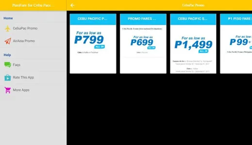 Piso Fare App for CebuPac screenshot 8