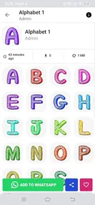 Animated Alphabets Stickers Fo screenshot 1