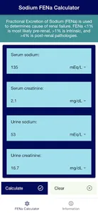 Sodium FENa Calculator screenshot 0