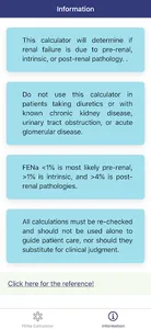 Sodium FENa Calculator screenshot 2