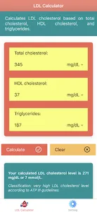 LDL Cholesterol Calculator screenshot 0